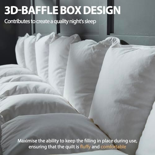 BedTreat Luxury Goose Down Comforter Twin Size,Premium Hotel collecton Duvet Insert for All Seasons with Ultra-Soft 100% Organic Cotton Cover and 8 Tabs,Fluffy and Medium Warmth(68"X90",White) 7