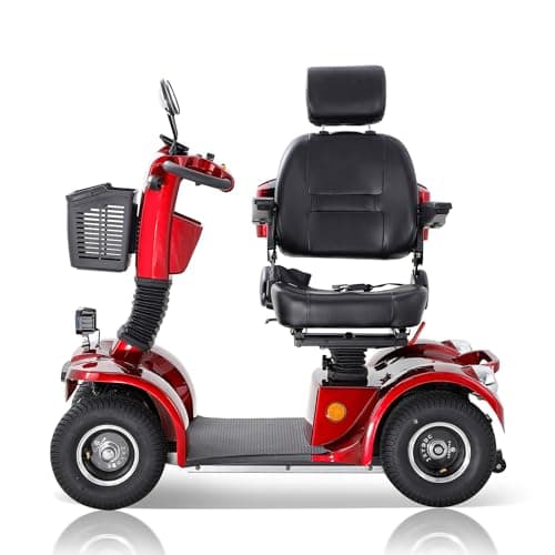 Mobility Scooter，Electric Mobility Scooter，4 Wheel Scooter，Powered Mobility Scooters，All Terrain Mobility Scooter， Mobility Scooter，Rechargeable Mobility Scooter (4-Wheel Scooter-11) 5