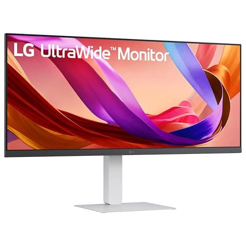 LG 34U530A-W 34-inch UltraWide WFHD (2560 x 1080) IPS Wide Computer Monitor, 100Hz, VESA DisplayHDR 400, HDMI, DisplayPort, USB Type-C, Tilt/Height/Swivel Stand, White 9