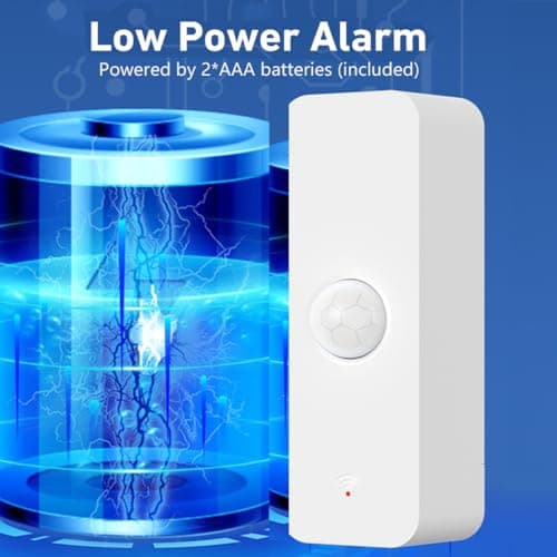 WiFi PIR Motion Sensor: Smart Indoor Motion Detector with App Notification Alerts & Records, Battery Included, Infrared Movement Detector for Remote Monitor and Home Automation (1-Pack) 7