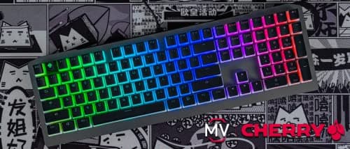Cherry MV 3.0 Viola Wired Mechanical Gaming Keyboard. RGB Backlight with Cross Linear Viola Switches. from The Makers of The MX Switch. (Black) 7