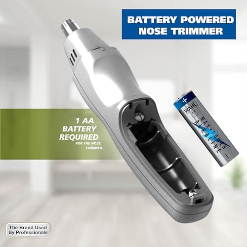 Wahl Groomsman Rechargeable Beard Trimmer kit for Mustaches, Nose Hair, and Light Detailing and Grooming with Bonus Wet/Dry Battery Nose Trimmer – Model 5622v 8