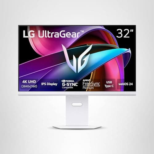 LG 32G810SA-W 32-inch Ultragear 4K UHD (3840 x 2160) IPS Gaming Monitor, 144Hz, 1ms, NVIDIA G-Sync Compatible, AMD FreeSync Premium, VESA DisplayHDR 400, HDMI, DisplayPort, USB Type-C, White 19