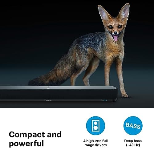 Sennheiser AMBEO Soundbar Mini - Immersive 3D Audio for TV, Movies, and Music - Compact Device with Powerful Adaptive Features, Multiple Connectivity and Intuitive Usage 6