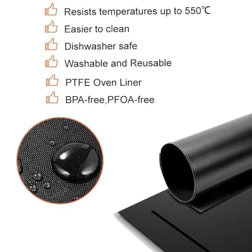 SIUDANGKA 4 Pack Air Fryer Liners for Cuisinart Air Fryer Cuisinart Convection Toaster Oven and Emeril Lagasse 26 QT Extra Large Air Fryer 5