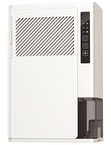 AEOCKY 1200 sq.ft Rotary Dehumidifier 10 Pint Dehumidifier for Bedroom with Drain Hose,Never Frost,Ultra Quiet Small Portable Desiccant Dehumidifiers for Basement, Home, Bathroom, RV