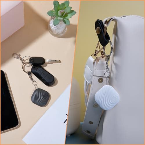 Nutale Findthing Key Finder Smart Tag 4-Pack - Bluetooth Tracker Item Locator with Key Chain - Both iOS and Android Compatible for Keys Pet Wallets Backpacks and Tablets (4-Coffee) 6