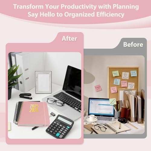 Planner 2025-2026, Monthly and Weekly Calendar Academic Planner (July 2025 - June 2026), Hardcover Planning Agenda Book for Office School Supplies, A5 (6.3" x 8.5") 6