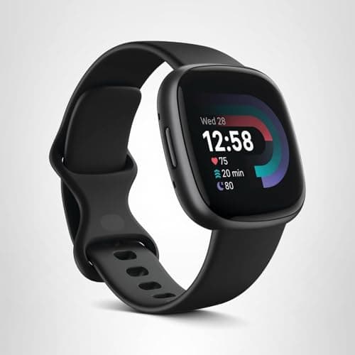 Fitbit Versa 4 Fitness Smartwatch with Daily Readiness, GPS, 24/7 Heart Rate, 40+ Exercise Modes, Sleep Tracking and more, Black/Graphite, One Size (S & L Bands Included) 8