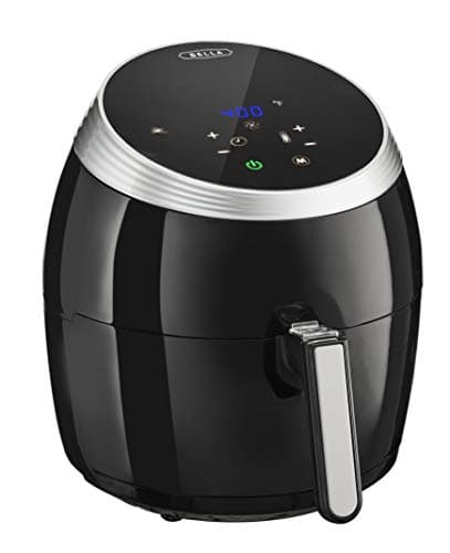 BELLA (14679) 5.3 Quart Air Convection Fryer, Black, black 5.3qt