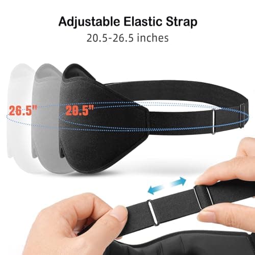 LitBear Sleep Mask for Side Sleeper Women Men, Eye Mask for Sleeping Light Blocking, 3D Contoured Cup Sleeping Mask, Soft Breathable Sleep Eye Mask with Adjustable Elastic Strap for Travel 6