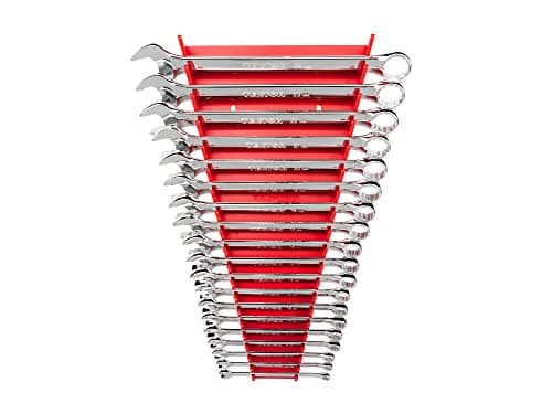 TEKTON Combination Wrench Set with Rack, 19-Piece (6-24 mm) | WCB91202