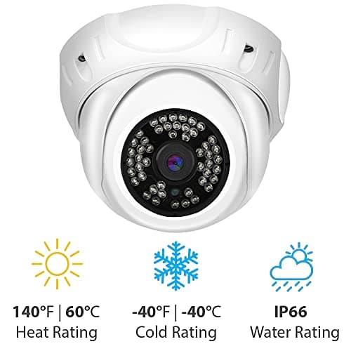 GW Security 5MP IP PoE Outdoor Indoor Microphone Dome Security Camera (GW5091IP) 5