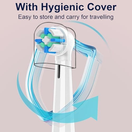 iO Replacement Heads Compatible with Oral B iO 2/3/4/5/6/7/8/9/10/Deep Clean Series Electric Toothbrush, Brush Heads Compatible with Oral B iO with Medium Bristles Care Your Teeth (8 Black/White) 5