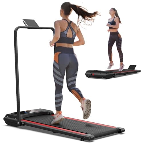 Walking Pad,Max 2.5 HP Portable Under Desk Treadmill,265LBS Capacity Installation-Free Small Treadmills for Home & Office,Remote Control LED Display