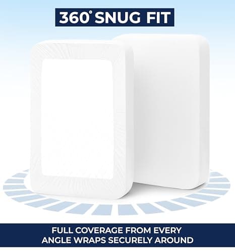 Utopia Bedding Queen Deep Pocket Fitted Sheet – Extra Deep Pocket – Fits up to 21 Inch Mattress – Hotel Luxury – Soft, Breathable and Comfy – Shrinkage and Fade Resistant – Easy Care – (White) 5