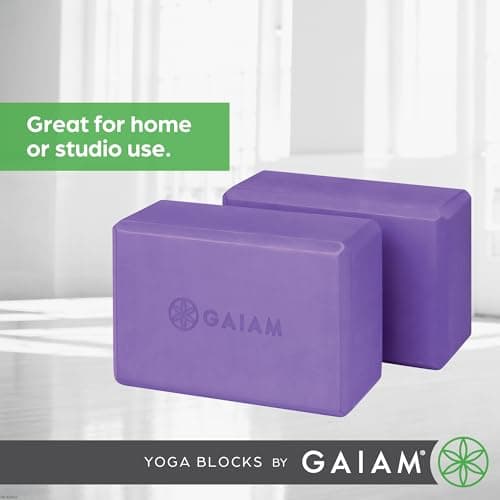 Gaiam Yoga Block - Supportive Latex-Free Eva Foam - Soft Non-Slip Surface with Beveled Edges for Yoga, Pilates, Meditation - Yoga Accessories for Stability, Balance, Deepen Stretches 7