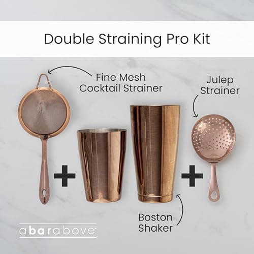 A Bar Above Professional Boston Shakers Set 18 oz Weighted Stainless Steel Cocktail Shaker Set for Bartenders, Premium 304 Steel Bar Shaker, Essential Bartending Tools for Mixing Drinks 5