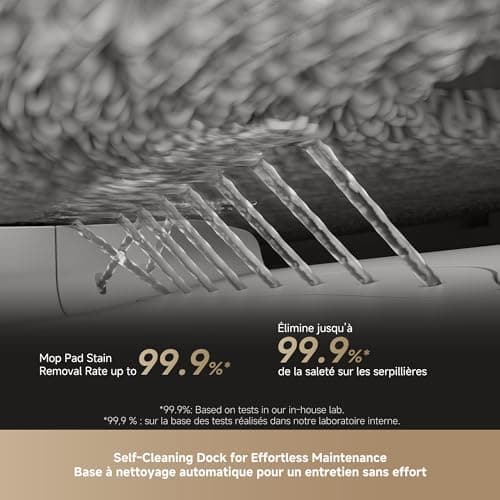 DREAME L50 Ultra Robot Vacuum and Mop White, 19,500Pa Suction, with Auto-Empty and Mop Self-Cleaning, Precise Obstacle Avoidance, HyperStream Detangling DuoBrush 8