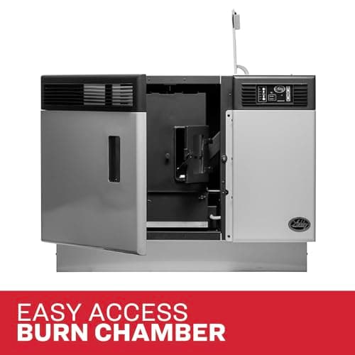 Ashley AP5000 1000 Sq ft Wall Mount Direct Vent Pellet Stove with 28 lb Hopper 6