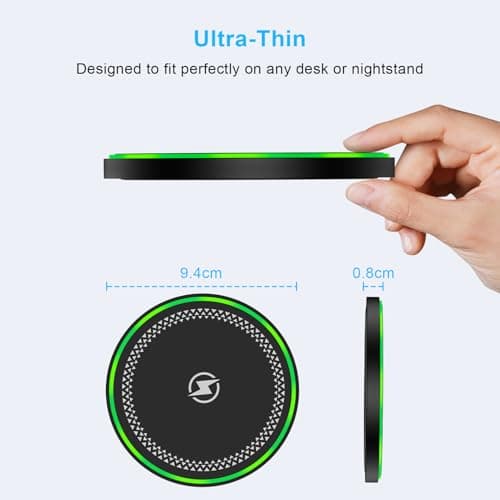 Samsung S25 Wireless Charger Fast Charging Pad Android Phone Wireless Charging Station for Samsung Galaxy S25 S24 Ultra S24+ S24 S23 S22 S21 S20 S10,iPhone 16 Pro Max Plus 15 14 with QC 3.0 Adapter 5