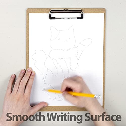 Officemate Recycled Legal Size Wood Clipboard, Low Profile Clip, 12 Pack, Brown (83227) 7