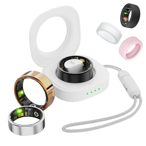 UniJethro Smart Ring for Women & Men, Health Tracker Ring with Heart Rate, Blood Oxygen,Blood Pressure, IP68 Waterproof Fitness Ring, Sleep Tracker for iPhone and Android, No APP Fee (Silver, 10#)