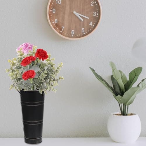 Metal Round Umbrella Stand Rack, Freestanding Umbrella Rack with Cane and Walking Stick Holder, Perfect for Entryway and Porch Use, Ideal Organizer for Home and Office (Black) 8