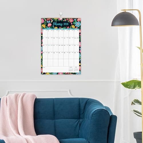 2025-2026 Wall Calendar - Jul 2025 - Dec 2026, 18 Months Hanging Monthly Calendar 2025-2026 Vertical, 17" x 12", Twin-Wire Binding, Julian Date, Large Block, Notes, Thick Paper, Perfect for Organizing 7