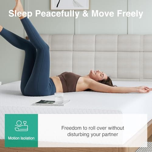Novilla Queen Size Mattress 12 Inch, Queen Memory Foam Mattress with Breathable Comfort Layer & High-Density Base Foam for Pressure Relief & Contouring Support, Motion Isolation & Cooling Comfort 5