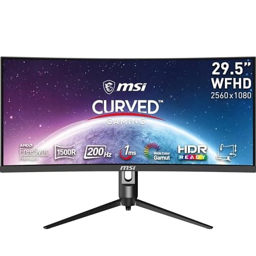 msi MAG301CR2, 30" Gaming Monitor, 2560 x 1080 (UWFHD), VA, 200Hz, FreeSync, HDR Ready HDMI, Displayport, USB C, Tilt, Swivel, Height Adjustable