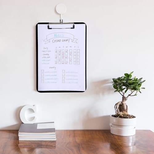 Mr. Pen- Plastic Clipboard, 12.5" x 9", 2 Pack, Black Clipboard Plastic, Low-Profile Metal Clip with Retractable Hanging Hole 5