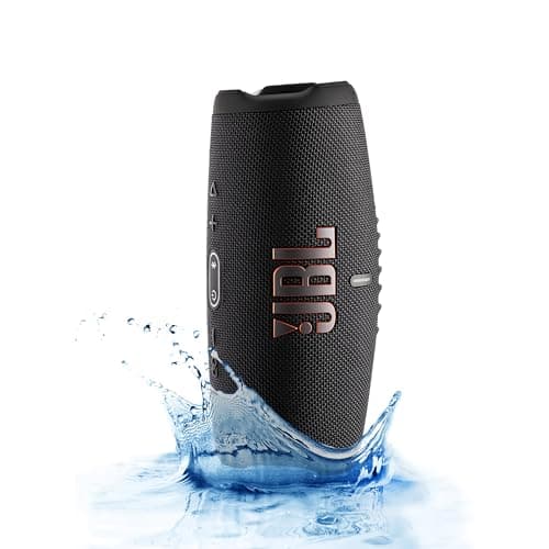 JBL Charge 5 Wireless Bluetooth Speaker (Black) | Rugged IP67 Waterproof Outdoor Audio with Deep Bass & 20H Playtime | Includes Protective Travel Case for Beach, Hiking, Camping, and More 6