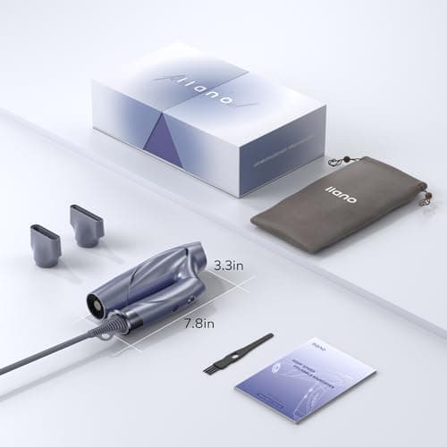 Brushless Motor Ionic Hair Dryer, Light-Weight Travel Folding Blow Dryer, Llano Professional Salon Fast Drying Hairdryer with Hair Care Ions, 100time/S Heat Sensor Hair Anti-Scald, Hot&Cold Cycles 7