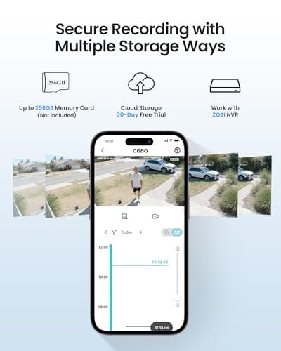 ZOSI C680 2K Window Security Camera with Full Color Night Vision, 3MP Indoor Plug-in WiFi Camera for Home Security, AI Human Vehicle Detection, 2.4/5GHz WiFi, 24/7 Recording, 2 Way Talk, Easy Install 8