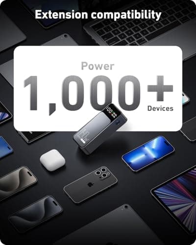 Jescuok Laptop Power Bank, 140W 27000mAh (99.9Wh) Portable Laptop Charger, PD 3.1 USB C in&Out Fast Charger External Battery Pack for iPhone 17 16 15 Pro Samsung MacBook Dell XPS iPad Steam Deck etc 5