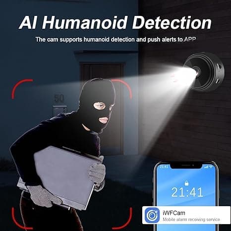 HPTUX Hidden Cameras - 1080P HD Small Camera with Motion Detection and Night Vision,Spy Cameras - Wireless Security Camera for Pet/Baby/Nanny - Magnetic Installation 5