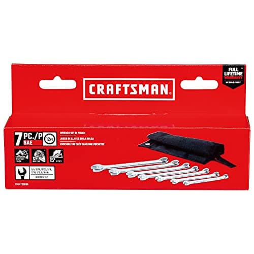 CRAFTSMAN SAE WRENCH SET IN POUCH, 7PC (CMMT21085) 5