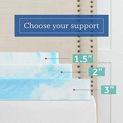 SealyChill 4" Memory Foam Mattress Topper, Twin XL 6