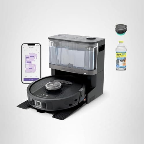 Shark PowerDetect NeverTouch, Self-Empty & Self-Refill, Robot Vacuum and Mop with Bagless, 30-Day Debris Capacity HEPA Base, 30-Day Capacity Refill Tank, Pad Dry, Black, AV2810YS 11