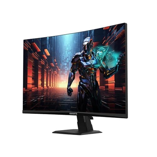 GIGABYTE GS27QC 27" 165Hz 1440P Curved Gaming Monitor, 2560 x 1440 VA 1500R Display, 1ms (MPRT) Response Time, HDR Ready, FreeSync Premium, 1x Display Port 1.4, 2X HDMI 2.0,Black 7