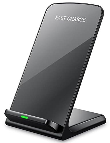Fast Wireless Charger Stand for Samsung Galaxy S25 S24 S23 S22 Ultra/S21/Note 20/S20/S10+/S10e/S9/ S8+/S7 Edge Note 9/8 Qi Charging Dock for iPhone 17 16 15 14 13 12 11 Pro Max Mini Xs Xr 8 Plus SE