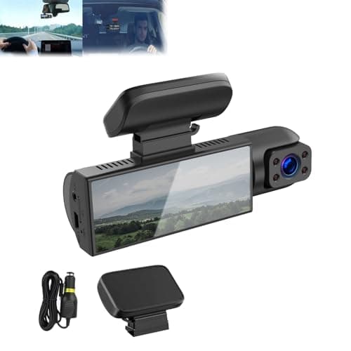 Dash Camera for Cars,Front and Rear Dash Camera, Dash Cam with Dual Lens,2026 New Crashcam- 1080p HD Front & Rear Dashcam,Wide Angle Traffic Recorder,Night Vision,Loop Recording (#B)