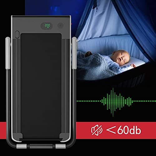 Goplus 2 in 1 Folding Treadmill, 2.25HP Under Desk Electric Superfit Treadmill, Installation-Free with APP Control, Remote Control, Bluetooth Speaker and LED Display, Jogging Walking for Home/Office 7