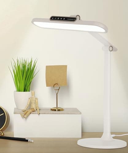 Faithorse Full Spectrum Desk Lamp for Kids, Eye-Caring 5 Brightness Levels & 3 Color Modes Kids Study Lamp, 900LM LED Task Lamp with Touch Control & Timer for Home Office (Blue)