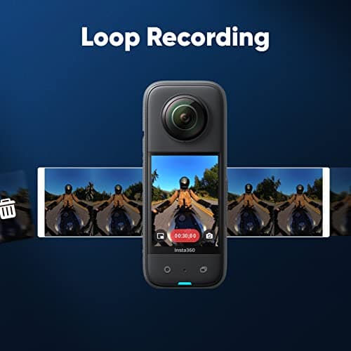 Insta360 X3 Motorcycle Kit (New Version) - Waterproof 360 Action Camera with 1/2" 48MP Sensors, 5.7K 360 Active HDR Video, 72MP 360 Photo, 4K Single-Lens, 60fps Me Mode, Stabilization 7