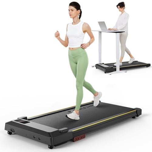 Walking pad Smart with APP, 3-in-1 Under Desk Treadmill for Home and Office, 2.5 HP Portable Walking Jogging Running Machine with Remote Control and LED Display