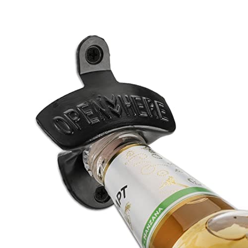 ZOOFOX 12-Piece Wall Mounted Vintage Metal Bottle Opener for Bar, KTV, Home and Outdoor 5
