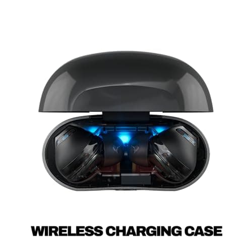 Skullcandy Rail ANC Wireless Earbuds, Bluetooth Headphones, Active Noise Cancelling, Up to 38 Hours Battery, Microphone for iPhone Android, Customizable via Skull-iQ App - True Black 6