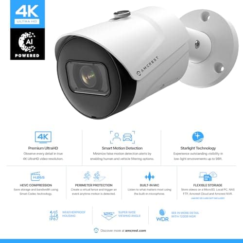 AMCREST IP8M-2496EW-V2 Ultra HD Security Camera 2
